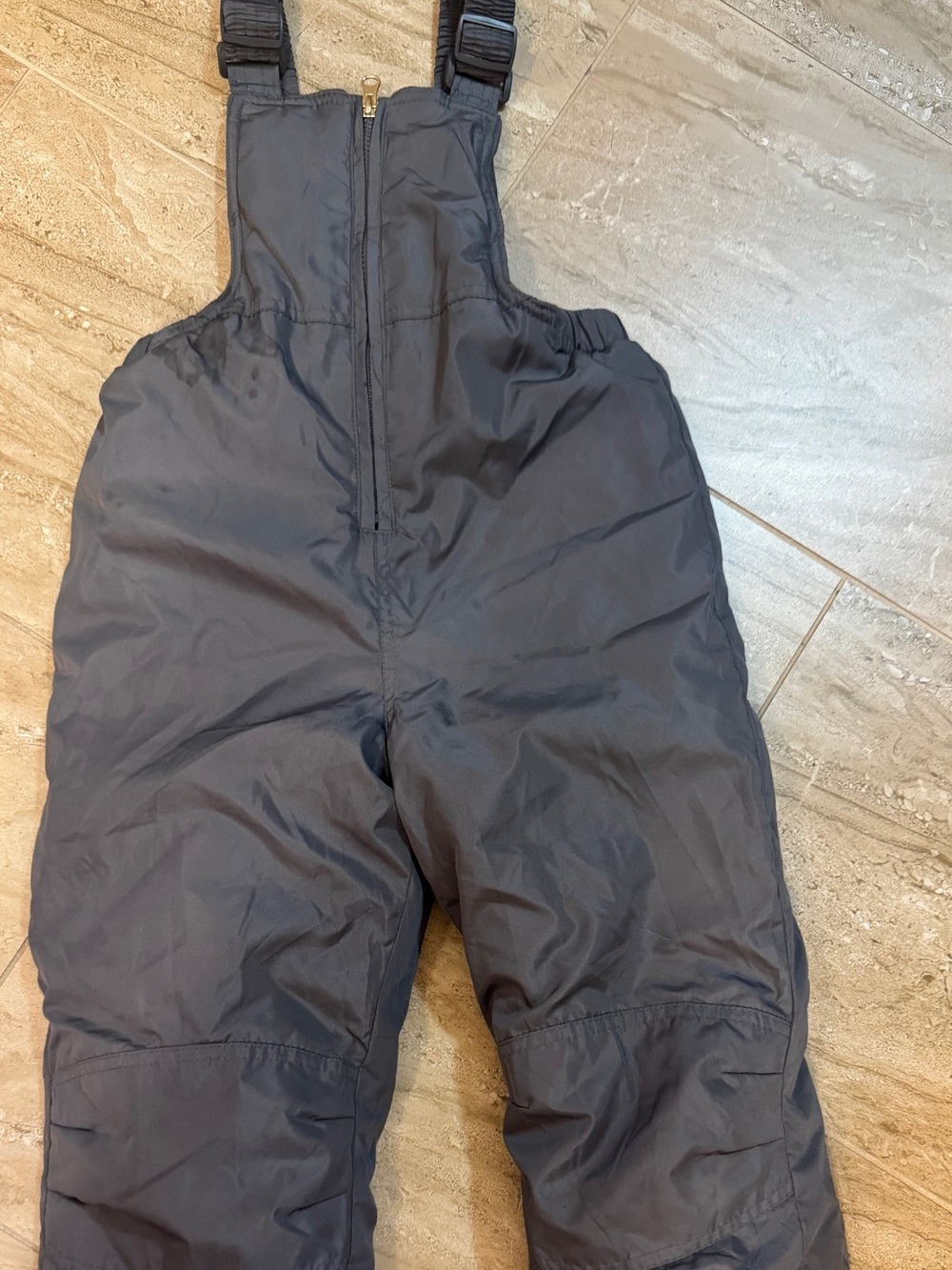 Kids Black Snow Bib Pants - Waterproof Winter Overalls